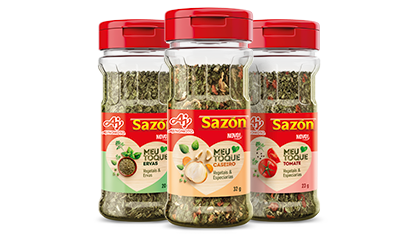 Lançamento: Tempero SAZÓN® Meu Toque Lançamento: Tempero SAZÓN® Meu Toque