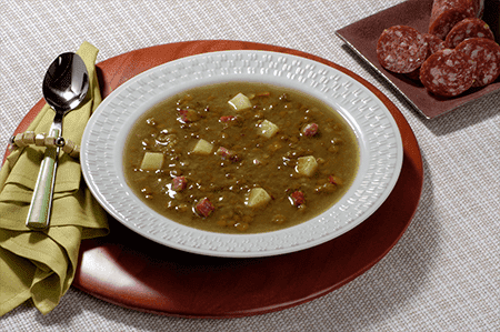 foto de sopa de lentilha