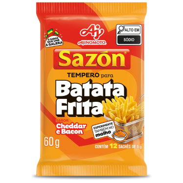 Tempero SAZÓN® para Batata Frita Cheddar e Bacon