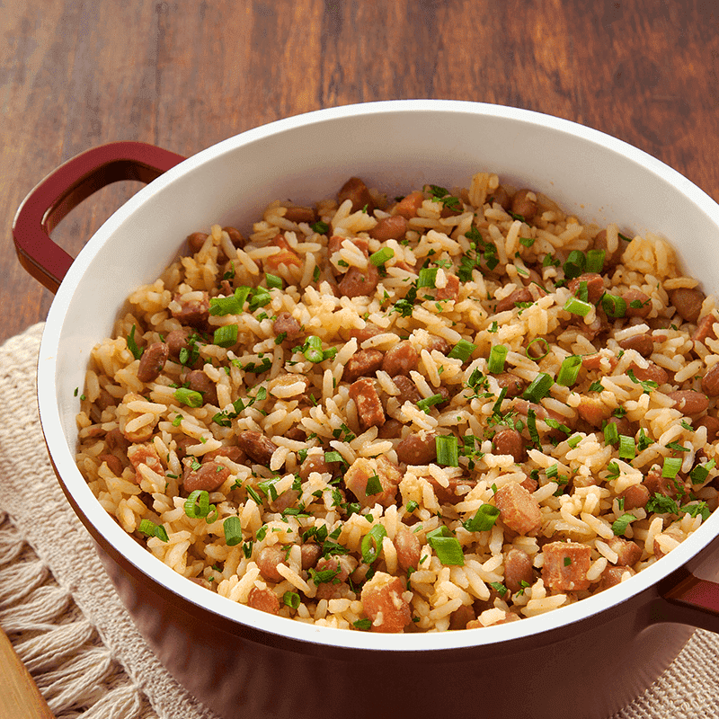 Falou tradição, falou da dupla: arroz e feijão. Falou tradição, falou da dupla: arroz e feijão.
