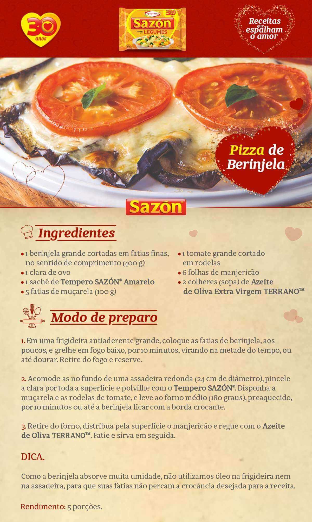 Pizza de Berinjela