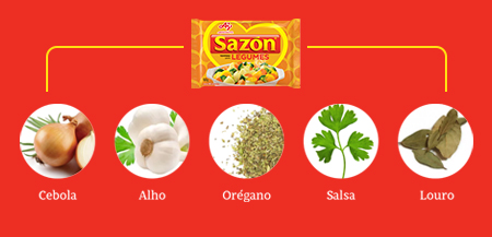 Ingredientes de Tempero Sazón Amarelo