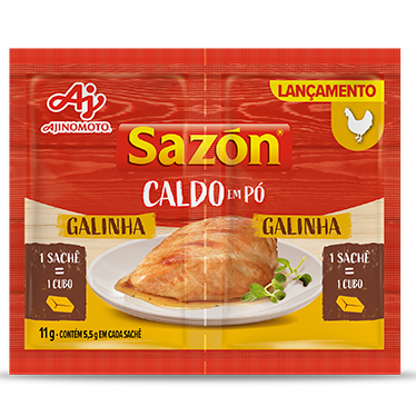 Imagem do Produto Tempero SAZÓN Caldo SAZÓN® Galinha 2 Sachês Imagem do Produto Tempero SAZÓN Caldo SAZÓN® Galinha 2 Sachês
