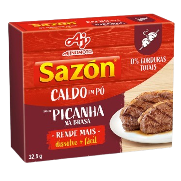 Imagem do Produto Tempero SAZÓN Caldo em Pó SAZÓN® Picanha Imagem do Produto Tempero SAZÓN Caldo em Pó SAZÓN® Picanha
